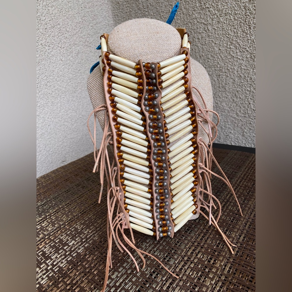This Native American Off-White Breastplate